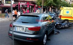 Τροχαίο με τραυματία στο κέντρο της Θεσσαλονίκης