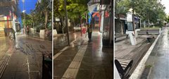 Εκτεταμένος καθαρισμός στον κεντρικό πεζόδρομο της Καλαμαριάς