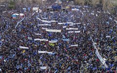 Συλλαλητήριο για τη Μακεδονία στις Πρέσπες την ημέρα των υπογραφών